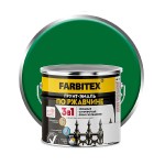 Грунт-эмаль по ржавчине 3в1 зеленая/2,7кг/FARBITEX/6шт