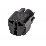 Переходник сетевой 10А 2500Вт с/з черный S-GES1-10S UNIEL