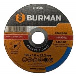 Круг отрезн. п/мет 125х1,6х22,2  /10/ BURMAN