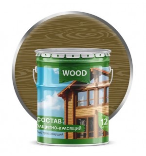 Защитно-красящий состав  Wood 9л  калужница FARBITEX ПРОФИ