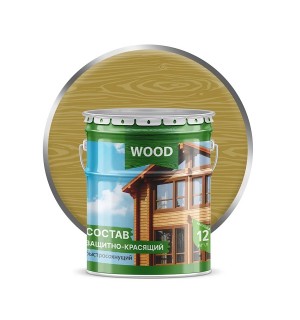 Защитно-красящий состав  Wood 9л  дуб FARBITEX ПРОФИ