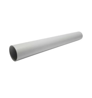 Труба ПВХ Экопласт жесткая легкая диаметр 20 RAL 7035, 2м 30020-2