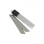 Лезвия запасные для канц ножа 25мм (10шт) (20/300) БИБЕР 50225