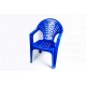 Кресло пластм. синий М2611