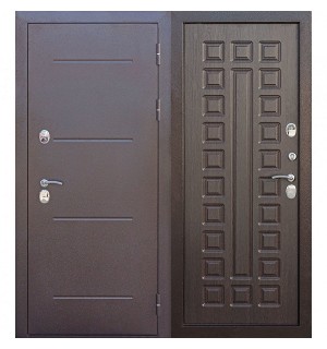 Дверь мет. ISOTERMA 11см (960R) правая медный антик Венге