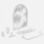 Набор пластм. для ванной комнаты "Аква" №1/3 белый