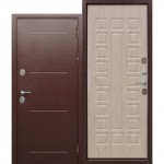 Дверь мет. ISOTERMA 11см (960L) левая медный антик Лиственница мокко