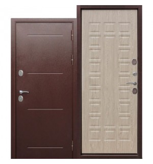 Дверь мет. ISOTERMA 11см (960L) левая медный антик Лиственница мокко