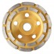 Чашка алмазная зачистная, 125 мм, двухрядная Вихрь