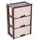 Комод пластм. 3-х секц. Колорит венге/1 М7835