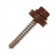Саморез кровельный RAL-8017 шоколад 4,8*50 (150шт)