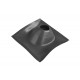 Манжета д/дымоходн. трубы угл №2 RES ЧЕРНАЯ 200-280 600*600мм