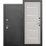 Дверь мет. ISOTERMA 11см (960R) правая серебро Лиственница беж Царга