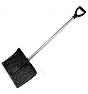 Лопата снеговая пласт. с черенком алюм. 465*340 оц пл Крепыш №2