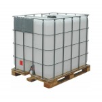 Емкость куб 1000л с краном на деревянном поддоне