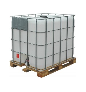 Емкость куб 1000л с краном на деревянном поддоне