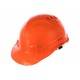 Каска строительная оранжевая из ударопрочной пластмассы СИБРТЕХ