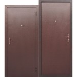 Дверь мет. Стройгост 5 РФ (860L) левая ВНУТР. ОТКР мет/мет