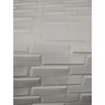 Панель самоклеющаяся Родные Стены 700*700 Кирпич белый скошенный 3D 5мм/10