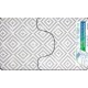 Коврик для ванной 2шт 50*85 РОМБЫ серый